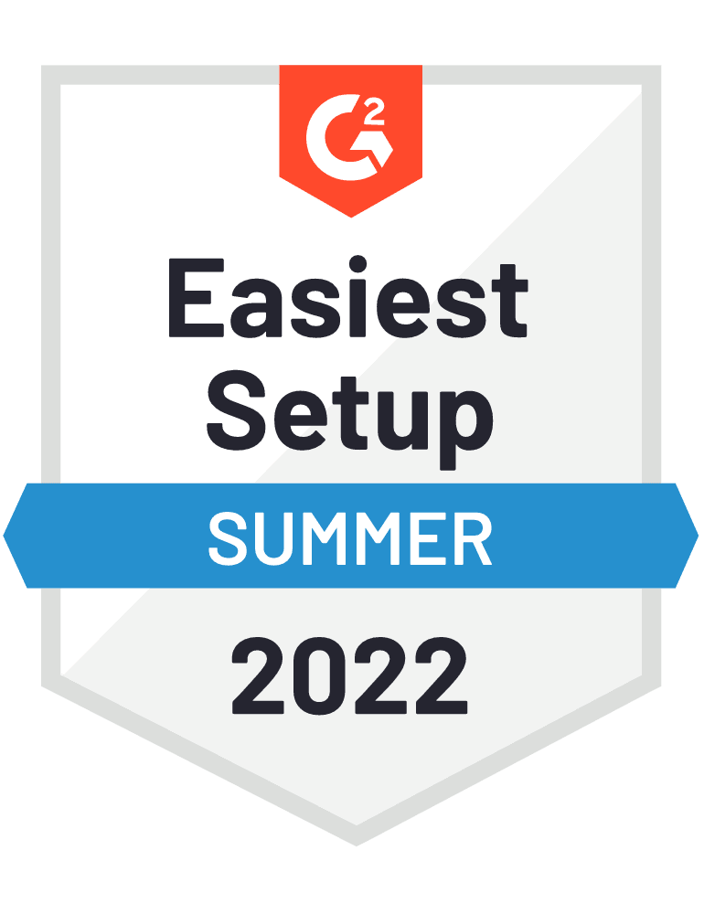 G2 Easiest Setup Medal